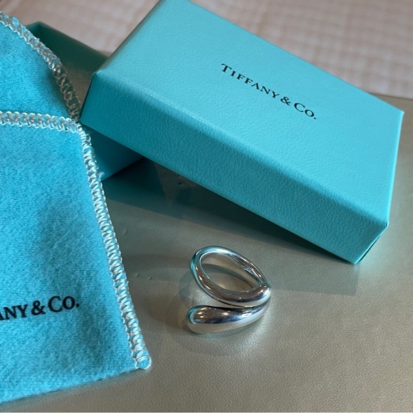 Tiffany & Co. Elsa Peretti Sterling Silver Teardrop Bypass...